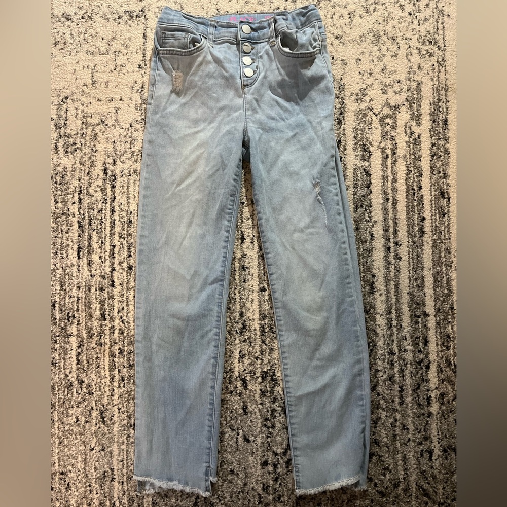 Girls The Children’s Place Straight Leg Light Wash Jeans